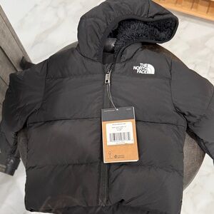 The North Face Kids Charcoal Puffer Jacket